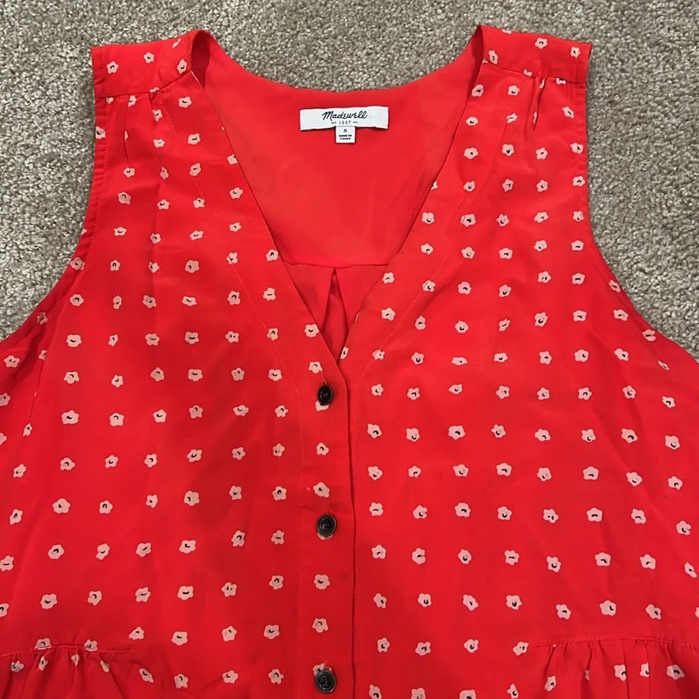 Madewell Silk Flower Dress - Picture 1 of 6
